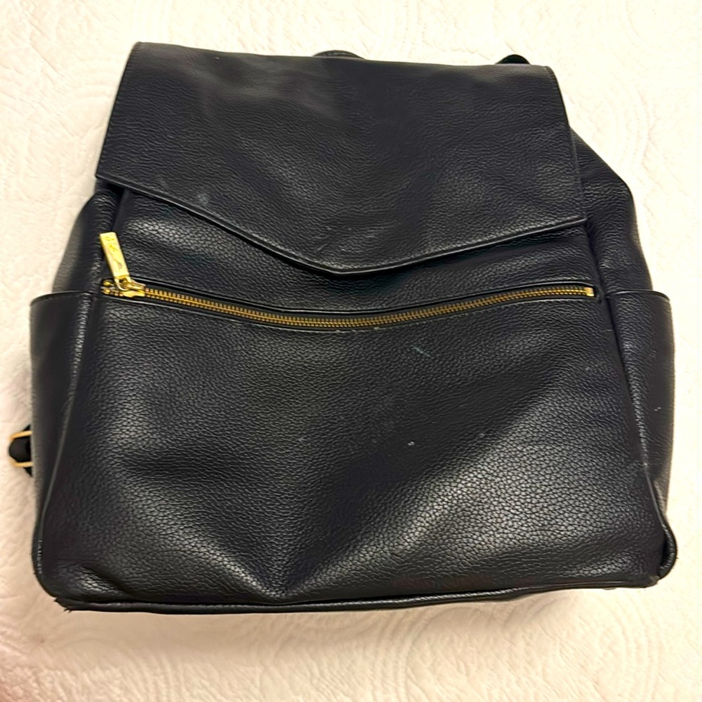 Freshly Picked large diaper bag. Black leather. Used for only my son.